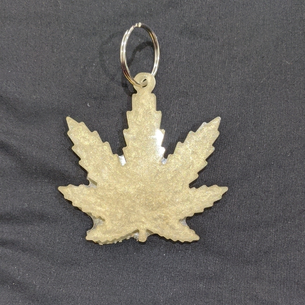 Gold Leaf Keychain